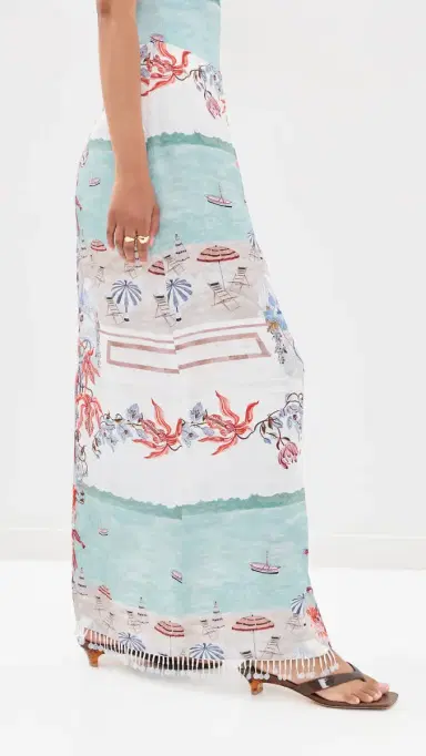 Isla & White Monroe Silk Skirt | Thumbnail 4 Isla & White Monroe Silk Skirt | Thumbnail 4