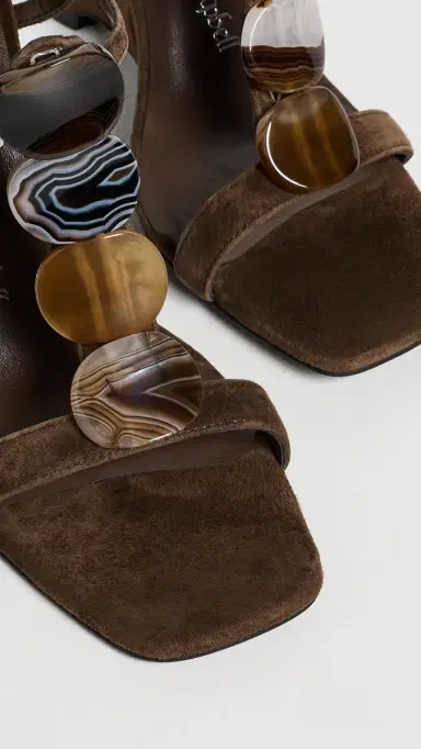 Jeffrey Campbell Palma Wedge Sandals Espresso Suede 6 | Thumbnail 6