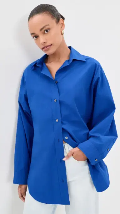 AGOLDE ona Shirt Cobalt | Thumbnail 2