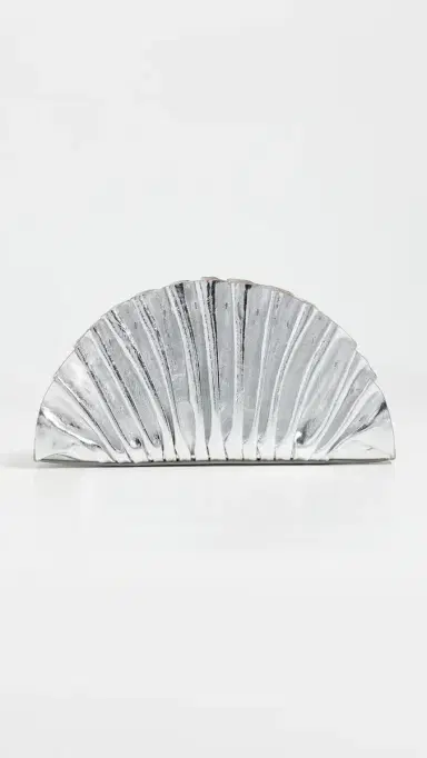 Cult Gaia Nala Mini Clutch Silver One Size | Thumbnail 2 Cult Gaia Nala Mini Clutch Silver One Size | Thumbnail 2