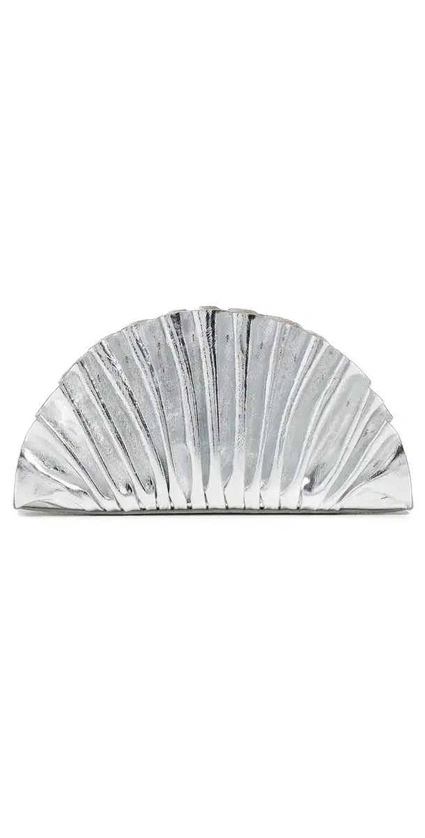 Cult Gaia Nala Mini Clutch Silver One Size