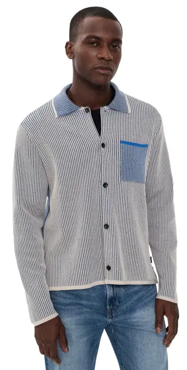 PS Paul Smith Knitted Shirt Light Beige M | Thumbnail 1