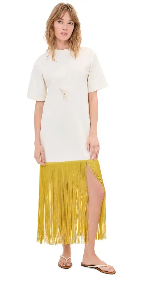 LE BOP Fringe Nico Dress /Olive