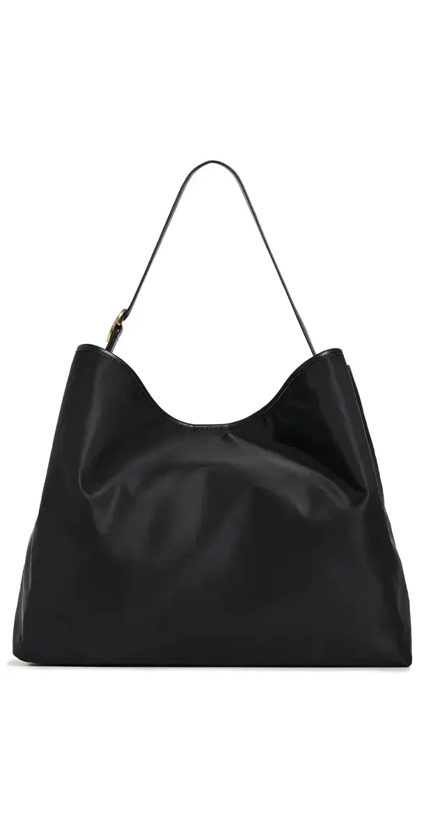 Vince Vivian Large Hobo Tote Bag Black One Size