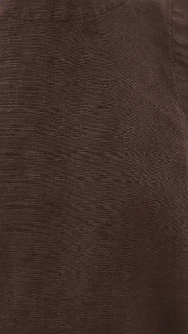 Marine Layer Quinn Linen Tank Chocolate L | Thumbnail 6