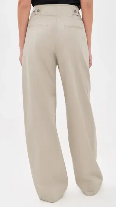 Vince Elastic Back Cotton Trousers Driftwood 4 | Thumbnail 3