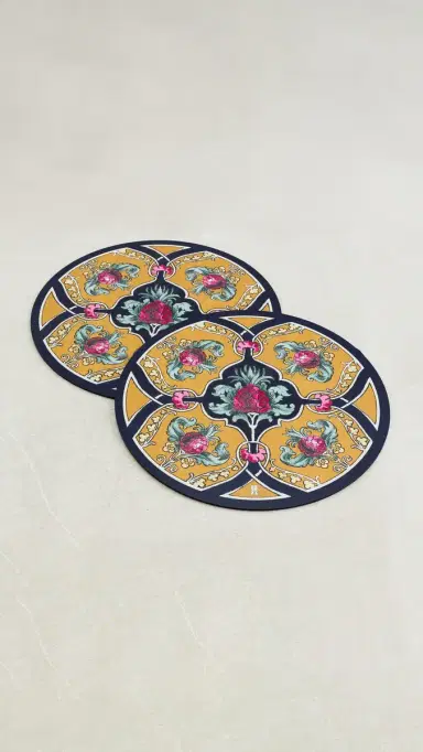 La DoubleJ Disk Placemats Set of 2 Ananas One Size | Thumbnail 2
