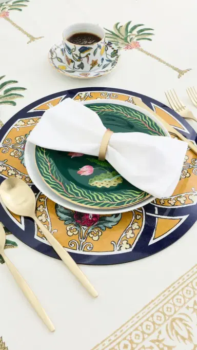 La DoubleJ Disk Placemats Set of 2 Ananas One Size | Thumbnail 3