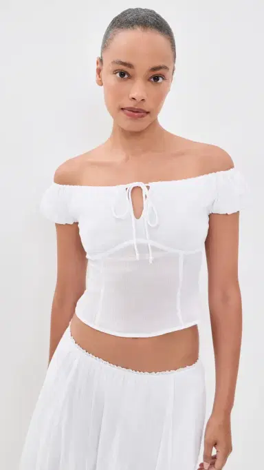 Guizio Anabella Top White S | Thumbnail 2