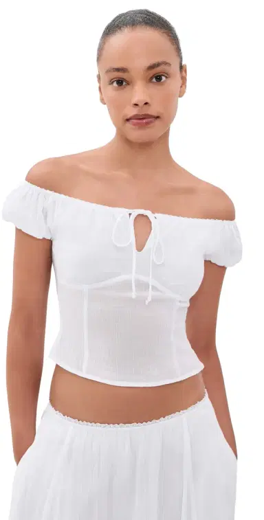 Guizio Anabella Top White S | Thumbnail 1