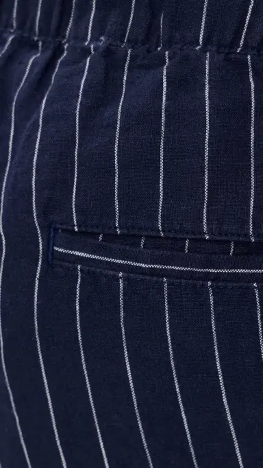 Polo Ralph Lauren Original Label Striped Linen Pleated Relaxed Pants Navy White | Thumbnail 6 Polo Ralph Lauren Original Label Striped Linen Pleated Relaxed Pants Navy White | Thumbnail 6