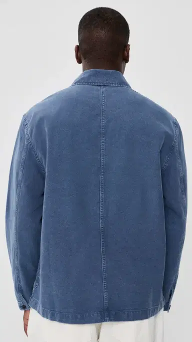 Madewell Cotton Hemp Barn Jacket French Blue S | Thumbnail 3