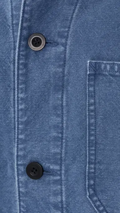 Madewell Cotton Hemp Barn Jacket French Blue S | Thumbnail 6