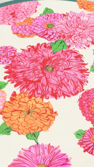 La DoubleJ Disk Placemats Set of 2 Bright Blooms One Size | Thumbnail 4