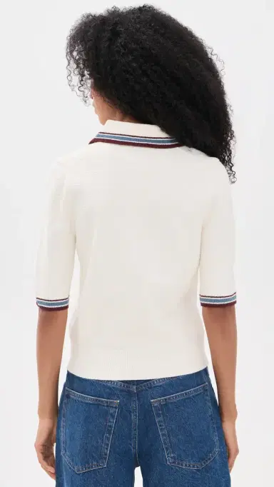 Veronica Beard Jean Quinelle Knit Polo | Thumbnail 3 Veronica Beard Jean Quinelle Knit Polo | Thumbnail 3