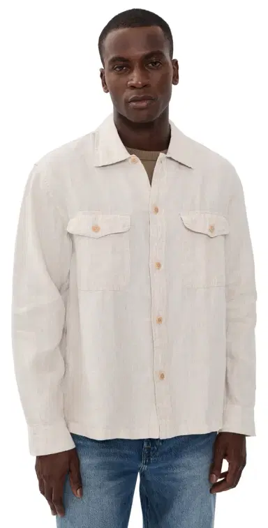 Madewell Linen Shirt Bleached | Thumbnail 1