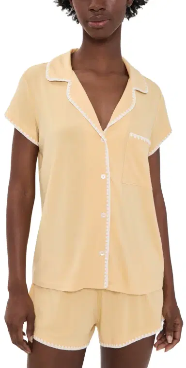 Eberjey Frida Shortie Pajama Set Sunbeam/ | Thumbnail 1