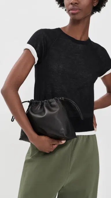 Vince Sarai Slouchy Crossbody Bag Black One Size | Thumbnail 3 Vince Sarai Slouchy Crossbody Bag Black One Size | Thumbnail 3