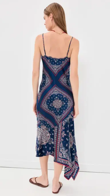 Cami NYC Becky Lace Trim ilk Dress Mariner's Bandana | Thumbnail 3 Cami NYC Becky Lace Trim ilk Dress Mariner's Bandana | Thumbnail 3