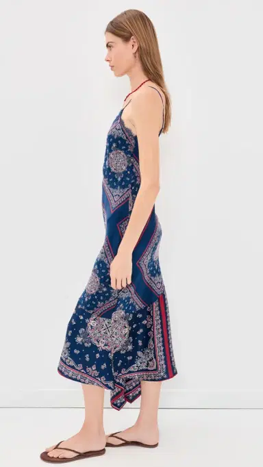 Cami NYC Becky Lace Trim ilk Dress Mariner's Bandana | Thumbnail 4 Cami NYC Becky Lace Trim ilk Dress Mariner's Bandana | Thumbnail 4
