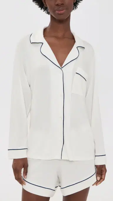 Eberjey Gisele Pajama Set /Navy | Thumbnail 2