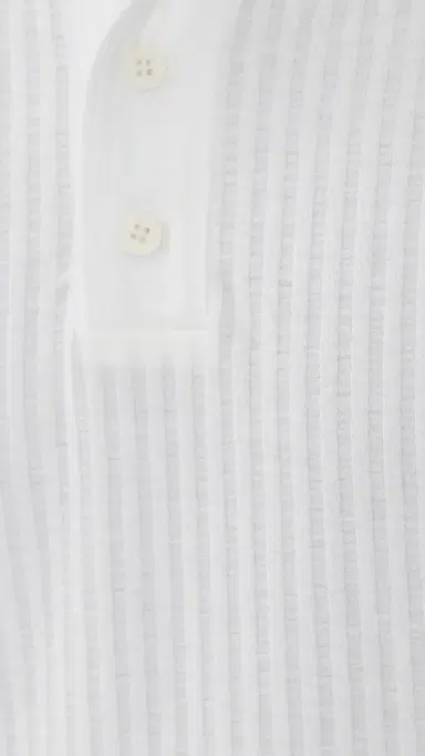 Rhone Casual Seersucker Polo Top White Onyx | Thumbnail 6