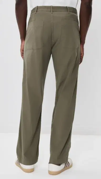 Madewell Poplin Utility Pants Olive 36 | Thumbnail 3
