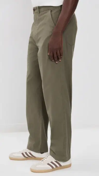 Madewell Poplin Utility Pants Olive 36 | Thumbnail 4