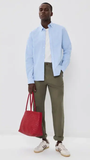 Madewell Poplin Utility Pants Olive 36 | Thumbnail 5