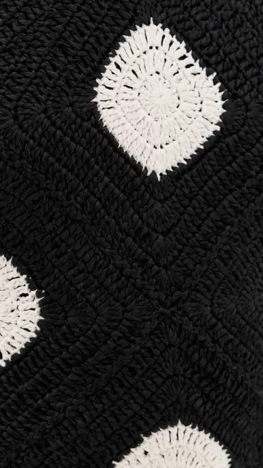 SIMONMILLER Kit Crochet Mini Dress Black/acadamia Polka Dot | Thumbnail 6 SIMONMILLER Kit Crochet Mini Dress Black/acadamia Polka Dot | Thumbnail 6