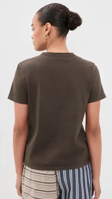 Madewell The Perfect Tee Dark Brown S | Thumbnail 3