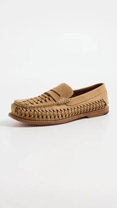 Sperry Gold Cup Woven Penny Loafers Tan | Thumbnail 2