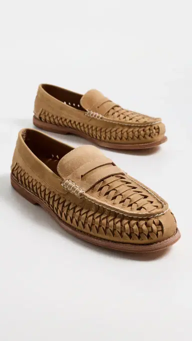 Sperry Gold Cup Woven Penny Loafers Tan | Thumbnail 4