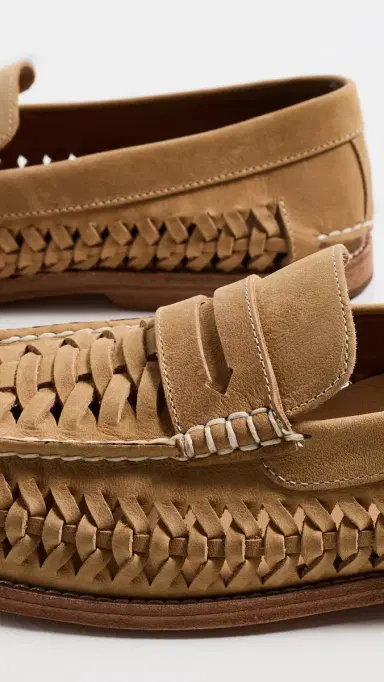 Sperry Gold Cup Woven Penny Loafers Tan | Thumbnail 5