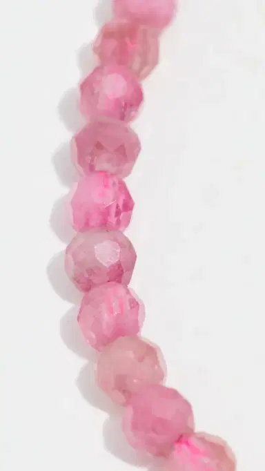 Ariel Gordon Jewelry Petite Pink Tourmaline Beaded Bracelet Pink Tourmaline/14k Gold One Size | Thumbnail 5