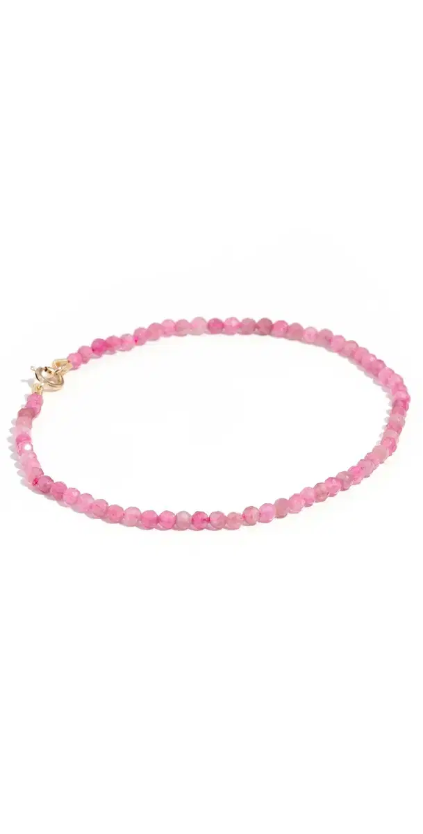 Ariel Gordon Jewelry Petite Pink Tourmaline Beaded Bracelet Pink Tourmaline/14k Gold One Size