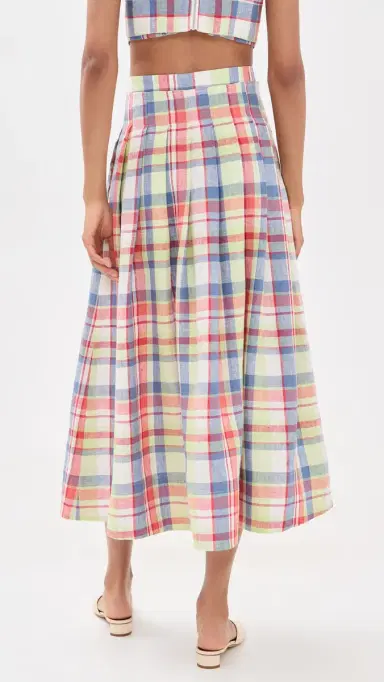 Hunter Bell Maison Skirt Harbor Club Madras | Thumbnail 3