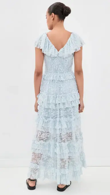 Sea Sharleen Lace V Neck Dress Sky | Thumbnail 3 Sea Sharleen Lace V Neck Dress Sky | Thumbnail 3