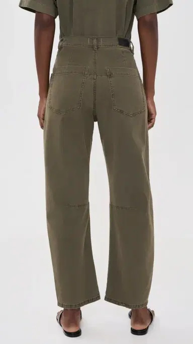 DL1961 Bilie Easy Barrel High Rise Ankle Pants Pine 27 | Thumbnail 3
