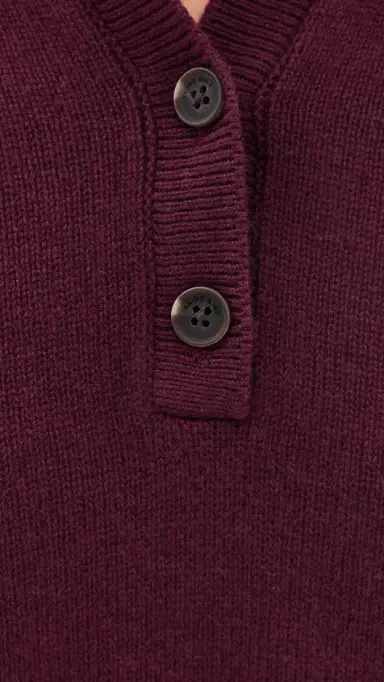 Anine Bing Lee Polo Sweater Fig | Thumbnail 6 Anine Bing Lee Polo Sweater Fig | Thumbnail 6