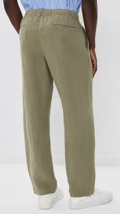 Polo Ralph Lauren Original Label Linen Pleated Relaxed Pants Sage Green | Thumbnail 3