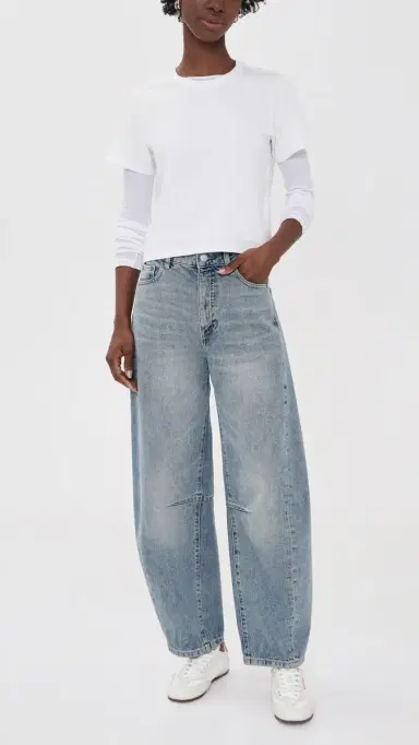 DL1961 Miro Barrel High Rise Jeans Worn Day 29 | Thumbnail 5