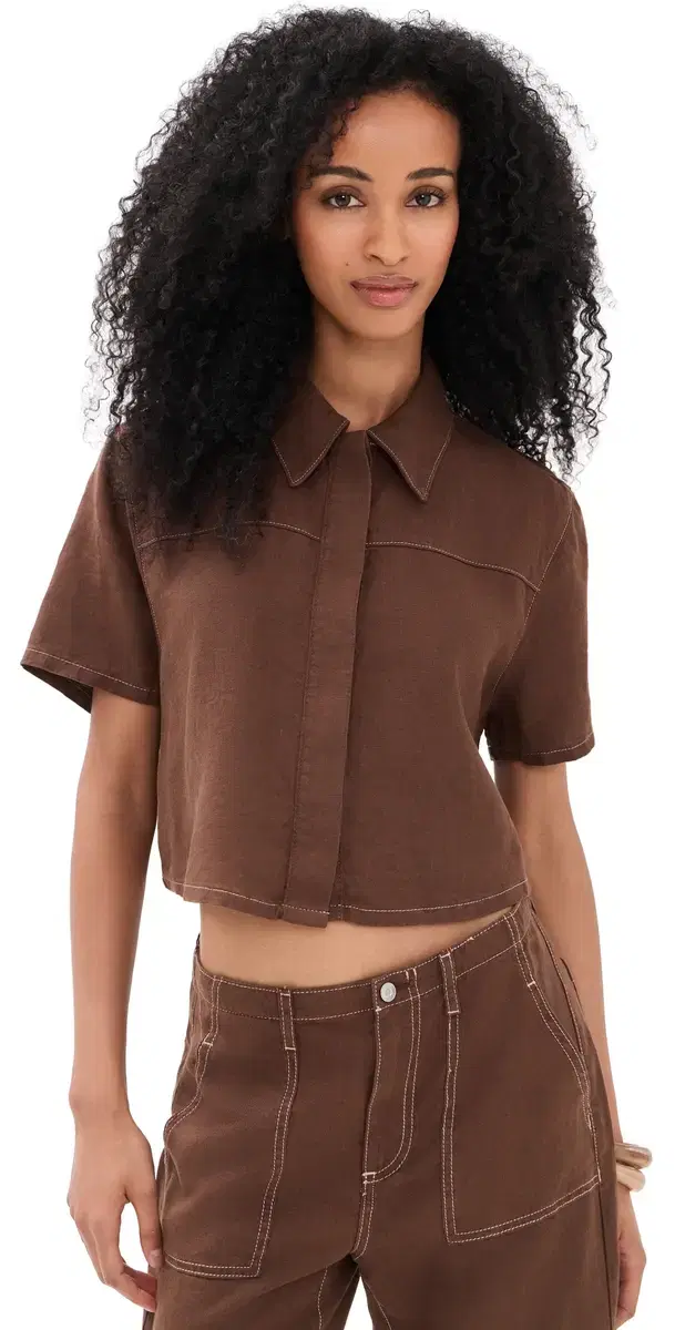 inen Short Sleeve Swing Shirt Cocoa