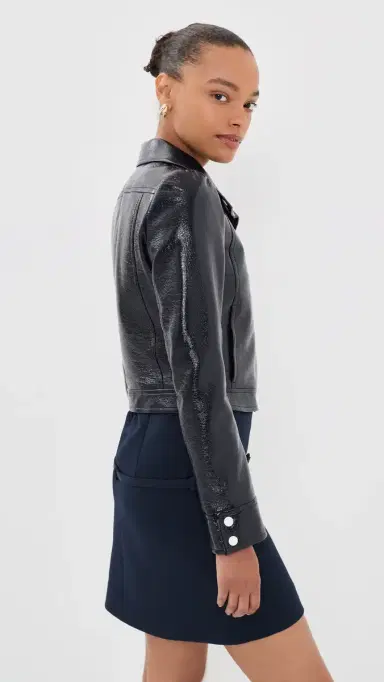 Courrèges Reedition Vinyl Jacket Navy 40 | Thumbnail 4 Courrèges Reedition Vinyl Jacket Navy 40 | Thumbnail 4