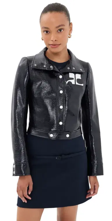 Courrèges Reedition Vinyl Jacket Navy 40 | Thumbnail 1 Courrèges Reedition Vinyl Jacket Navy 40 | Thumbnail 1