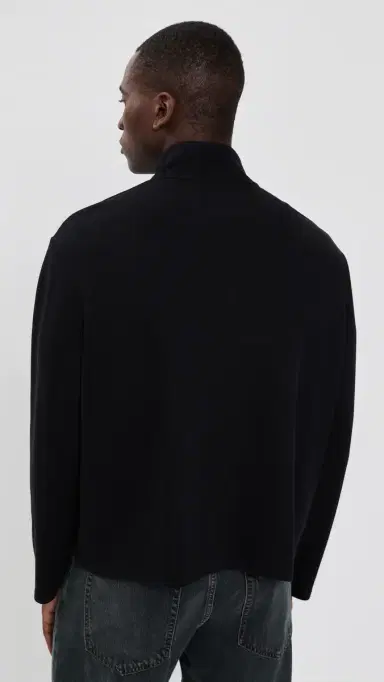 Our Legacy Ribbed Zip Sweater Jacket Black Athletic Rib | Thumbnail 3