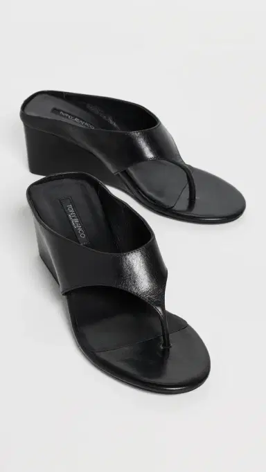 Tony Bianco Swift Wedge Sandals Black Vintage | Thumbnail 5