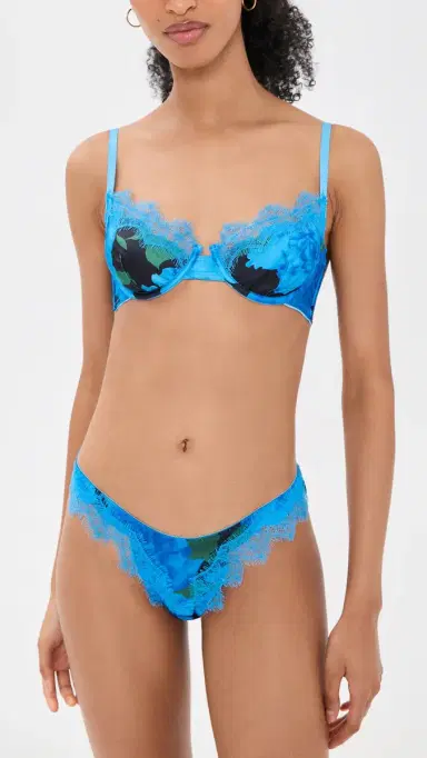 Kat the Label Sorrento Thong Panties Azure | Thumbnail 4