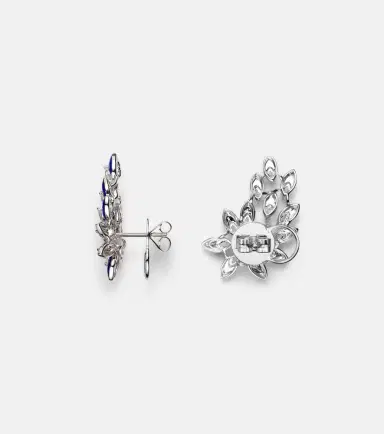 Kamyen Petal 18kt white gold earrings with diamonds | Thumbnail 2