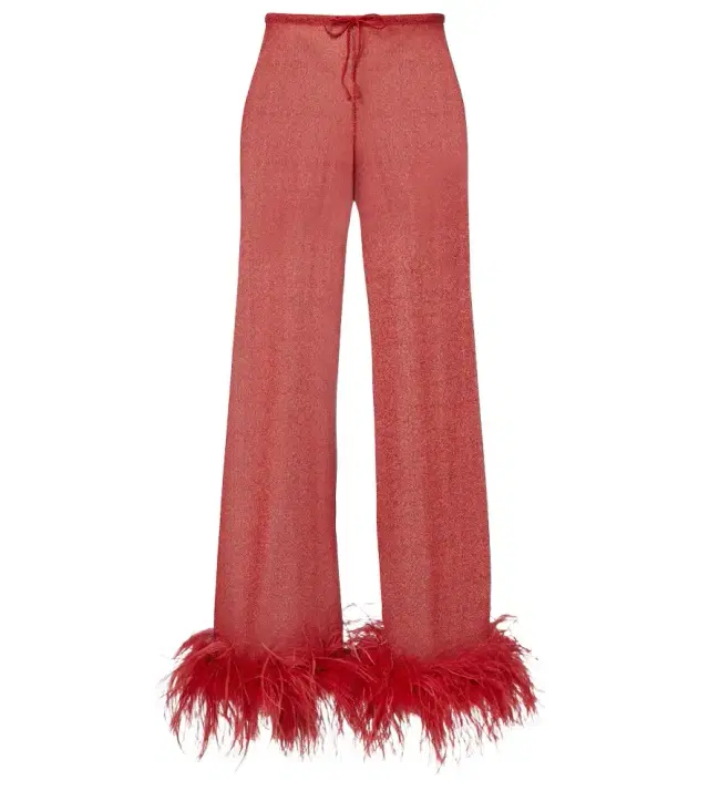 Oseree Oséree Lumière Plumage wide-leg pants